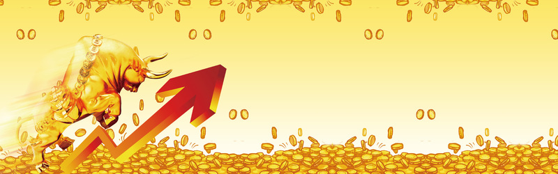 金融商务海报素材，金色背景，高清JPG/PSD下载