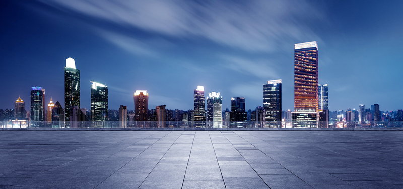 城市夜景高清JPG Banner，商务科技风设计素材免费下载