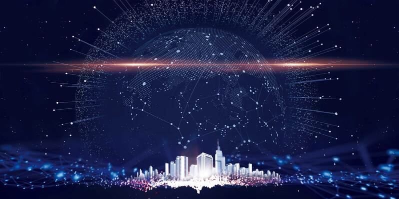 蓝色科技，创想未来技术，高清JPG与PSD商务科技设计素材下载