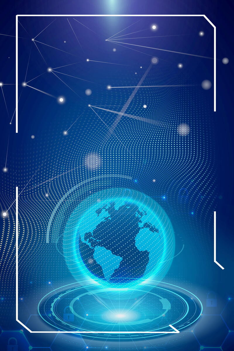 区块链科技PSD分层高清图，商务科技设计素材，JPG与PSD格式下载