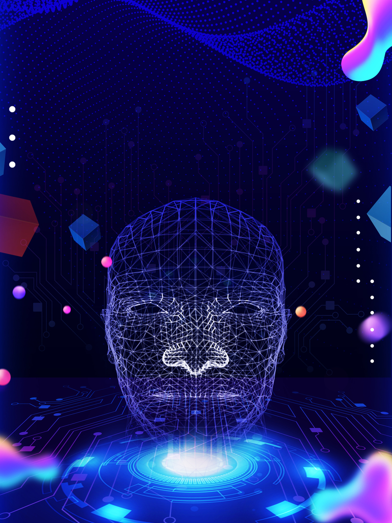 商务科技必备，人工智能高清JPG背景图与PSD设计素材下载