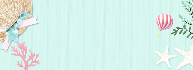 初夏海底畅游，绿意盎然新品淘宝电商banner，文艺清新JPG/PSD素材下载