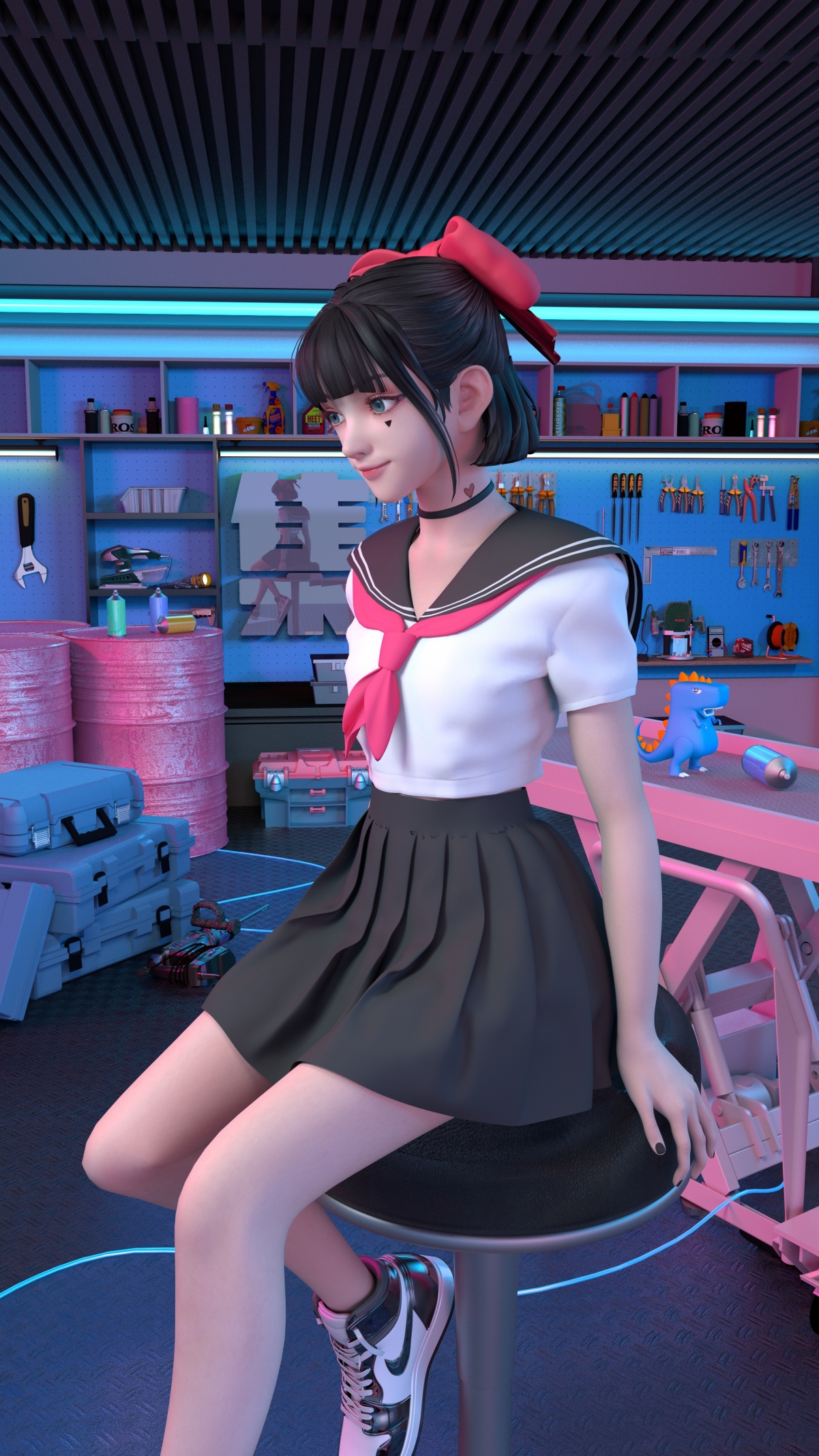 集原美水手服美腿精选，超清4K手机壁纸，2160x3840高清下载