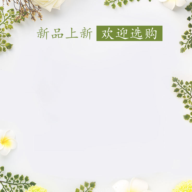文艺清新风藤蔓女装PSD分层主图背景，高清JPG图片素材下载