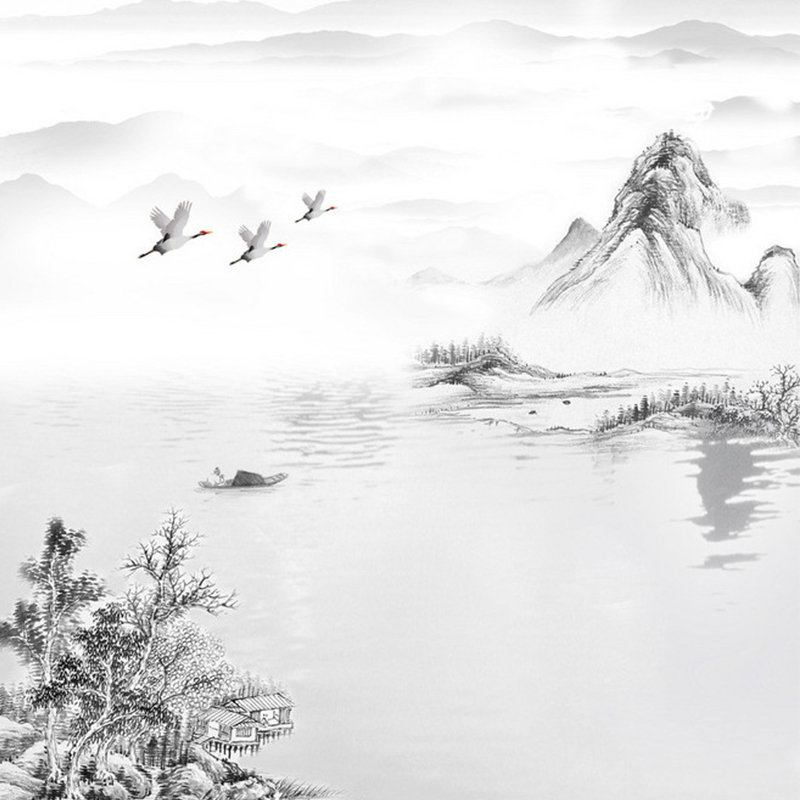古典水墨背景图，高清JPG文艺清新素材，免费下载