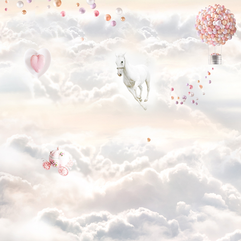 梦幻童话背景图，高清JPG与清新PSD素材，文艺风设计下载