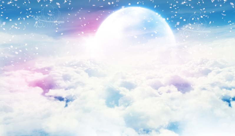 唯美天空背景图，高清JPG与清新PSD格式，文艺设计素材下载