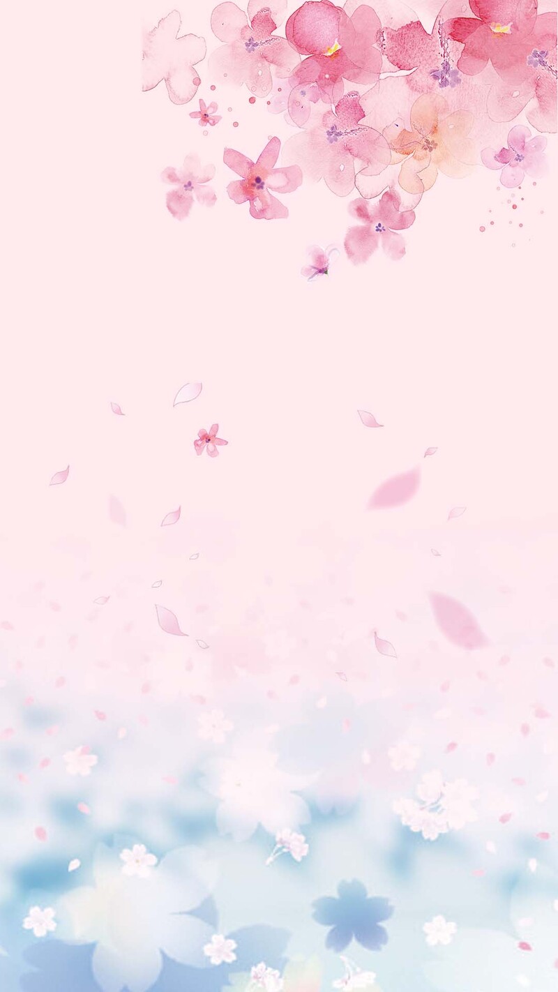 粉色浪漫花瓣PSD分层背景，高清JPG，文艺清新设计素材免费下载