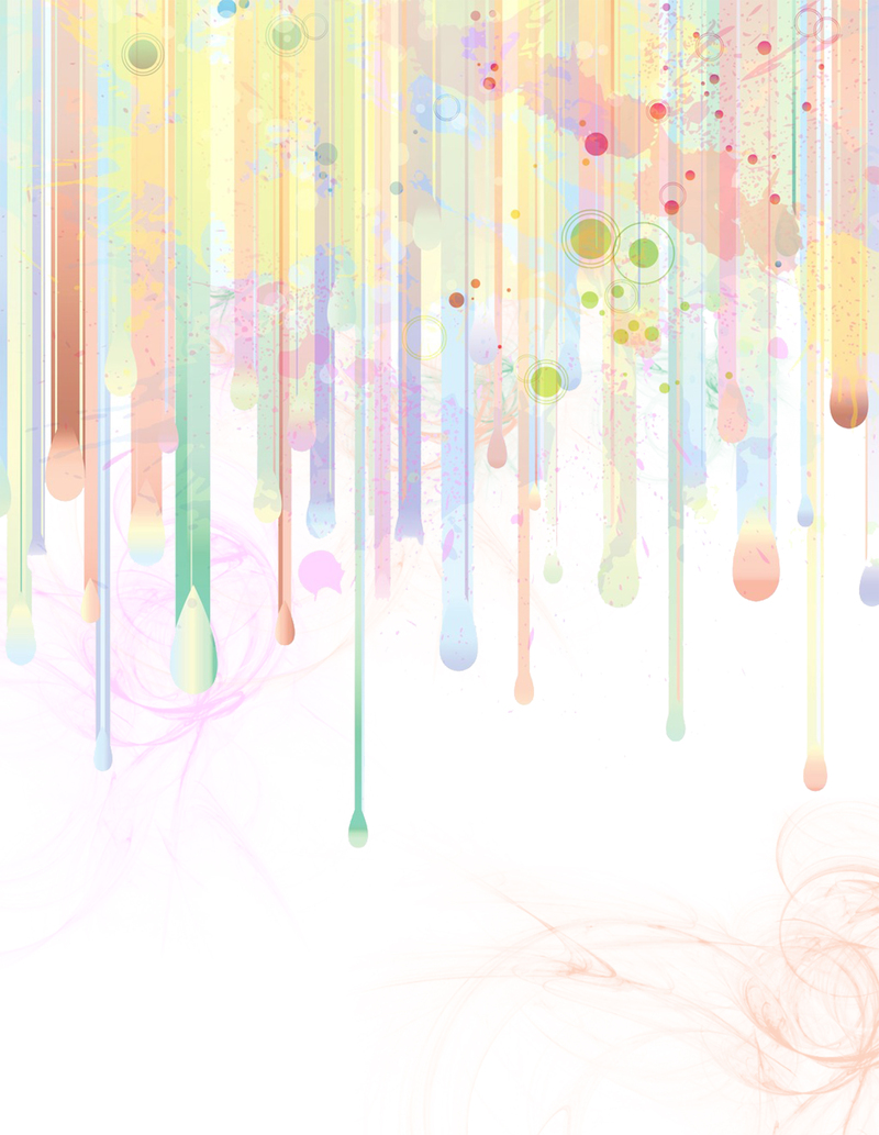水彩几何简约插图，文艺清新JPG/PSD高清设计素材下载