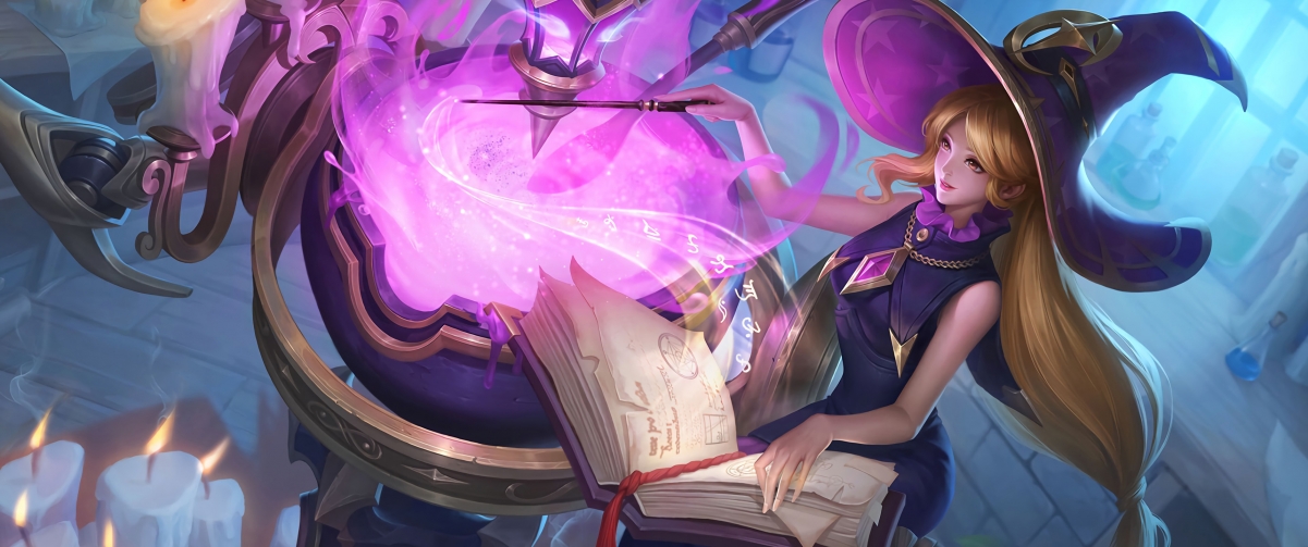 干将莫邪真爱魔法壁纸，王者荣耀4K高清带鱼屏图片，3440x1440免费下载