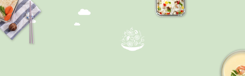 文艺清新食品Banner背景，高清JPG与PSD格式设计素材免费下载