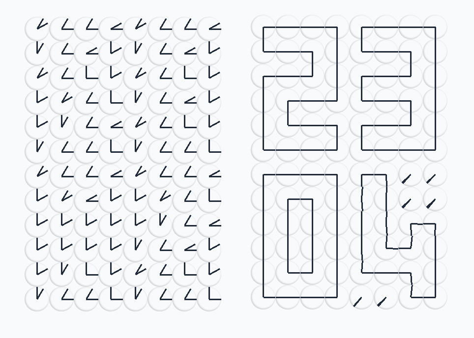 创意的数字矩阵时钟ui特效