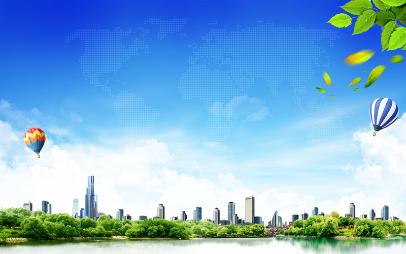 小清新文明城市公益海报设计素材，高清JPG与PSD格式，文艺清新背景，免费下载
