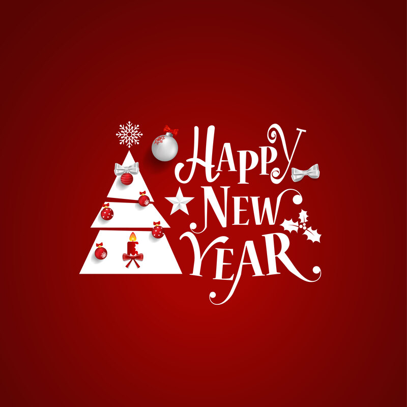 简约圣诞新年贺卡背景，文艺清新字体素材，高清JPG/AI格式下载
