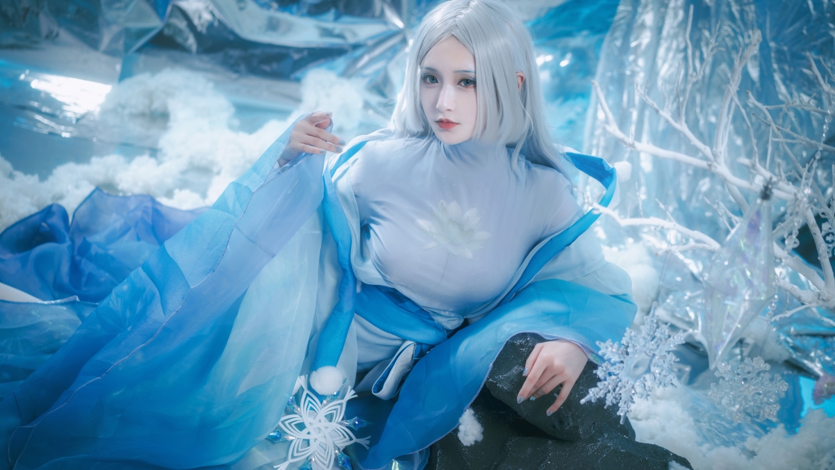 绝美白发女神，4K超清壁纸，3840x2160超高清下载