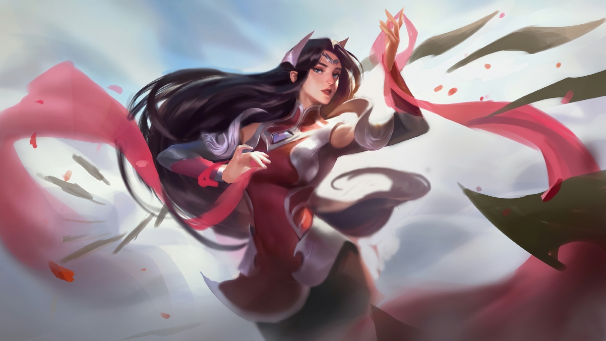 LOL英雄联盟，刀锋舞者艾瑞莉娅原画同人，超清4K游戏壁纸，3840x2160高清下载