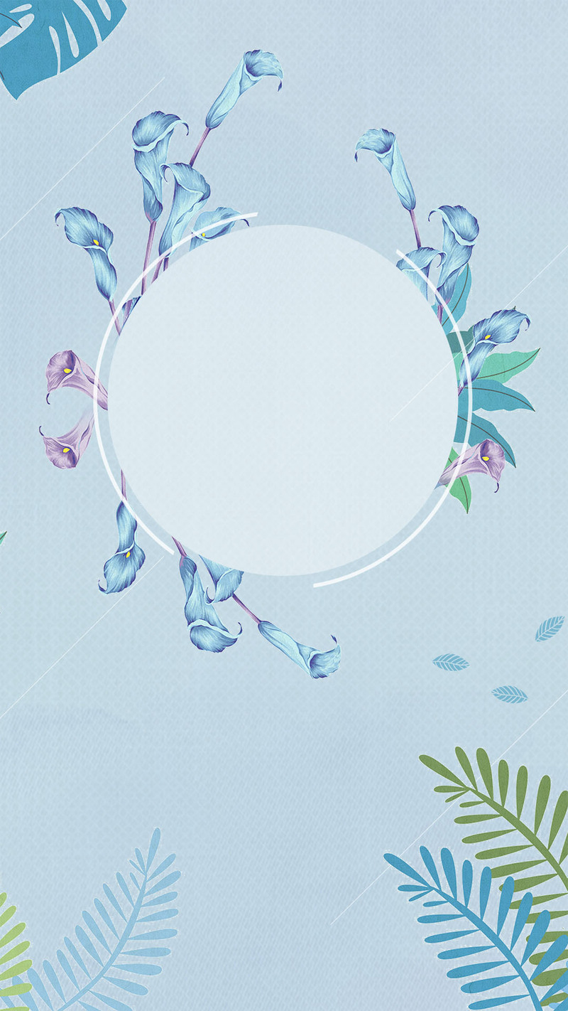 初夏清新PSD分层背景，唯美文艺H5素材，高清JPG下载