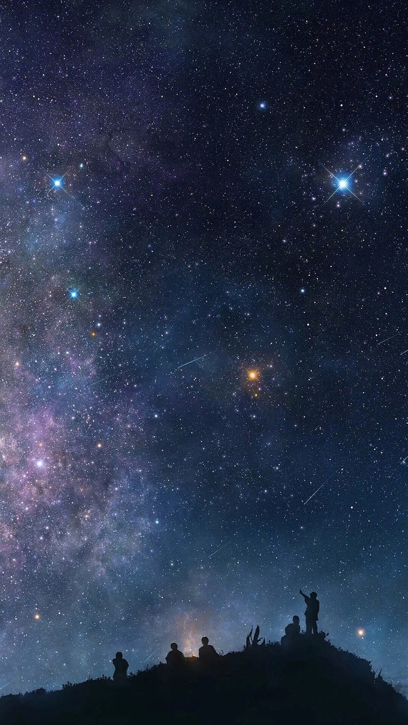 绝美星空摄影，高清JPG背景图，文艺清新设计素材下载