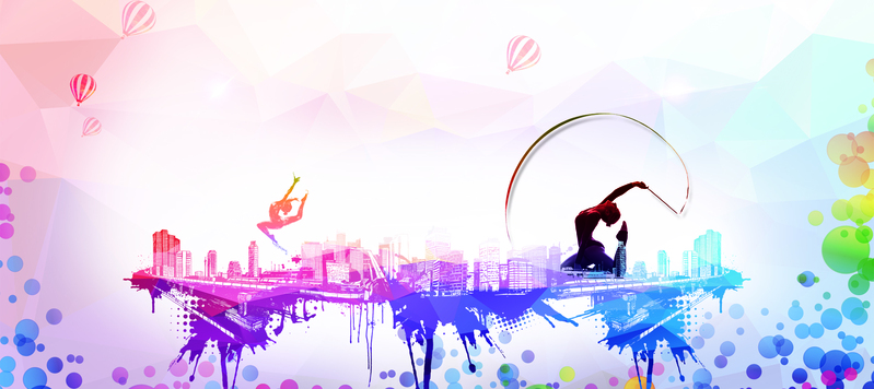 彩色城市文化PSD分层Banner，高清JPG+文艺清新PSD素材下载