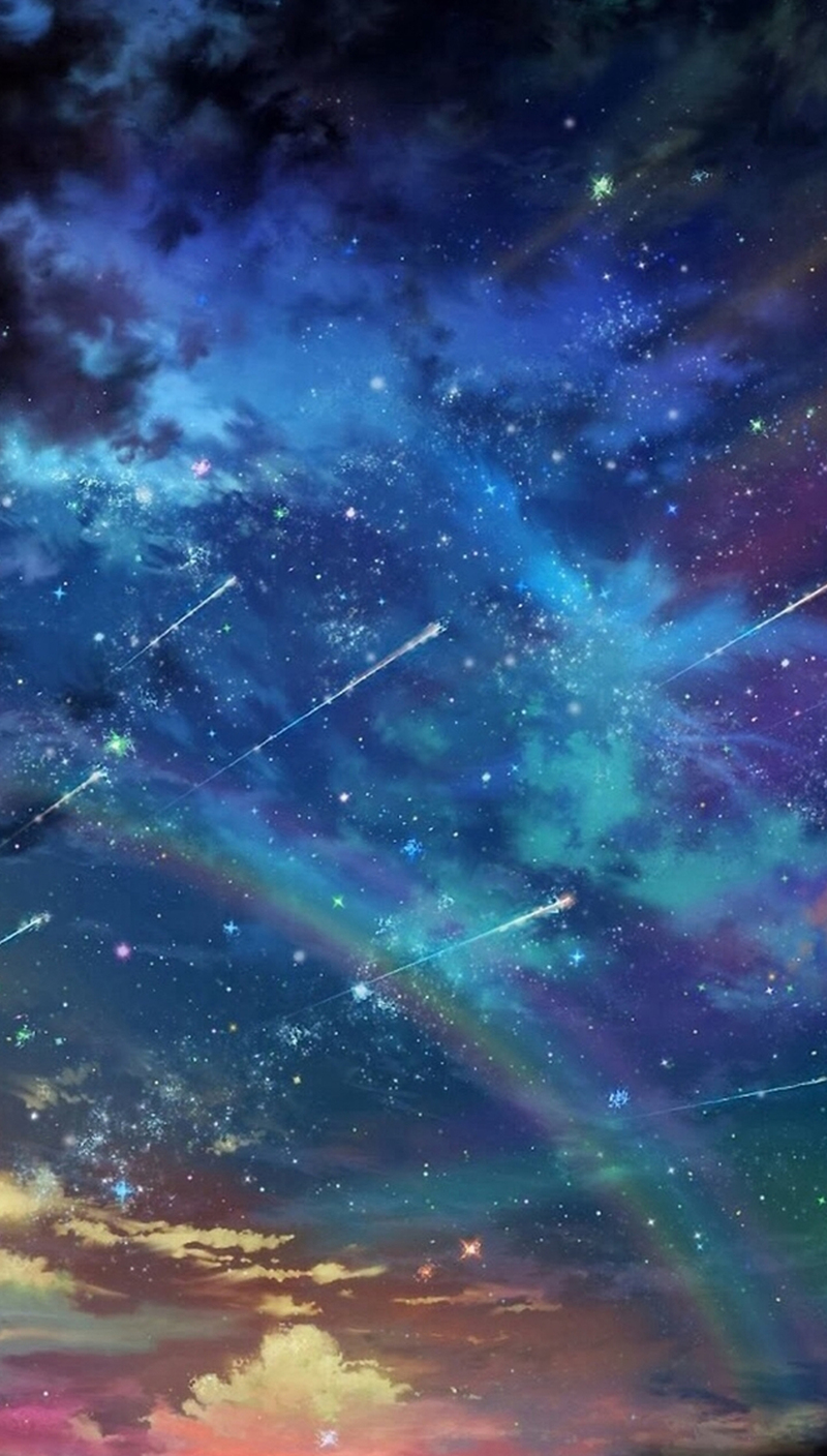 梦幻星空流星JPG广告图，文艺清新设计素材，高清下载