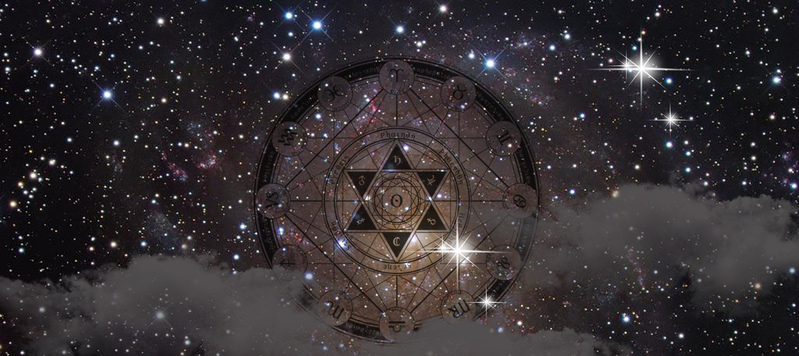 梦幻星座首饰海报背景图，高清JPG+文艺清新PSD素材下载