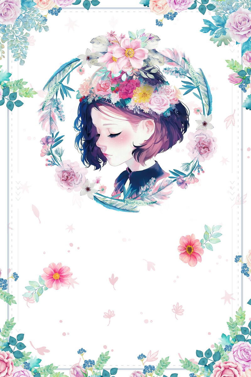春风十里，唯你独美，文艺清新JPG/PSD设计素材精选下载
