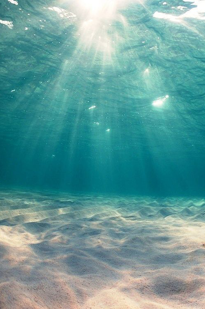 蓝绿海底梦幻高清JPG，文艺清新设计素材，一键下载
