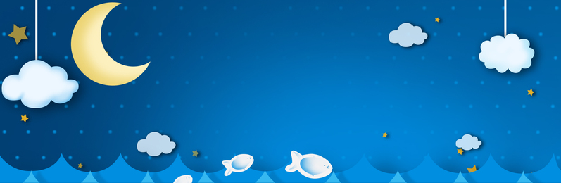 卡通儿童背景Banner，文艺清新PSD/JPG高清设计素材下载