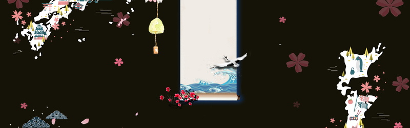 和风旅行日系Banner，文艺清新JPG/PSD设计素材，高清下载