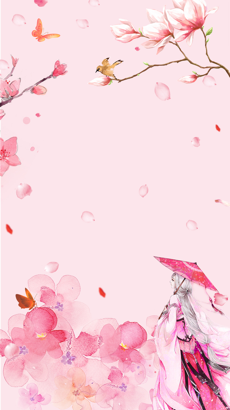 三生三世十里桃花，唯美JPG与清新PSD设计素材，一键下载