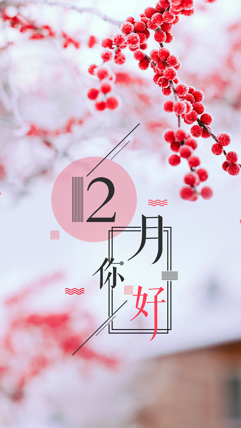 12月中国风海报，高清JPG与清新PSD设计素材，文艺创意下载