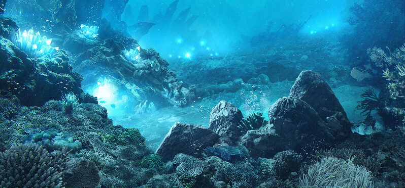 梦幻海底背景促销Banner，文艺清新JPG图片素材，高清下载