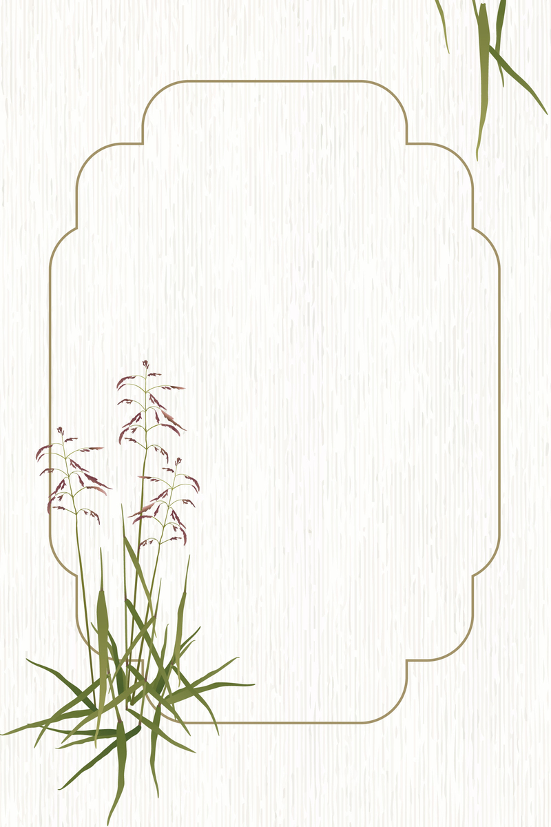 古风矢量边框花卉背景，文艺清新JPG/AI设计素材高清下载