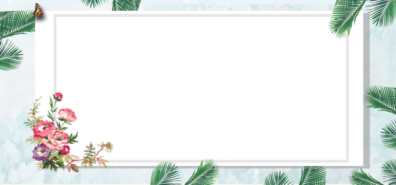 简约蓝色清明节banner，24节气文艺清新设计素材（JPG/PSD高清下载）