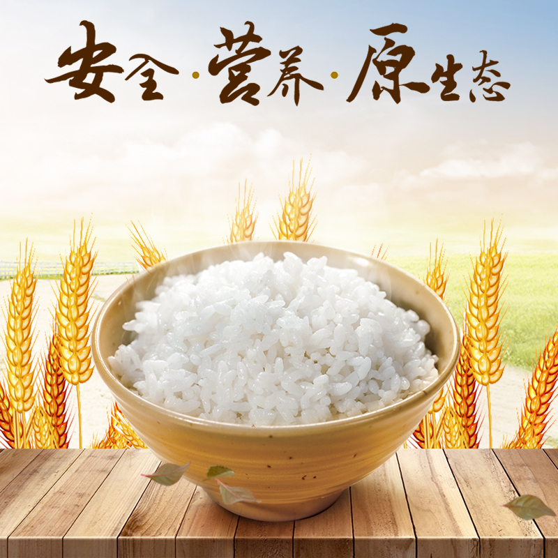 田园风大米高清图片，文艺清新PSD设计素材，直通车下载JPG版