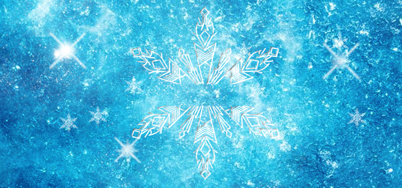 唯美雪花背景图，高清JPG与文艺清新PSD设计素材下载