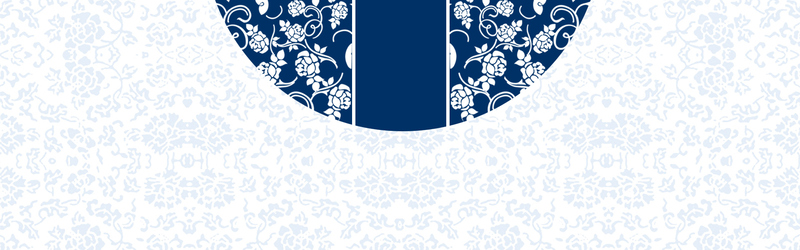 中国风青花瓷简约蓝调Banner，高清JPG/PSD设计素材下载
