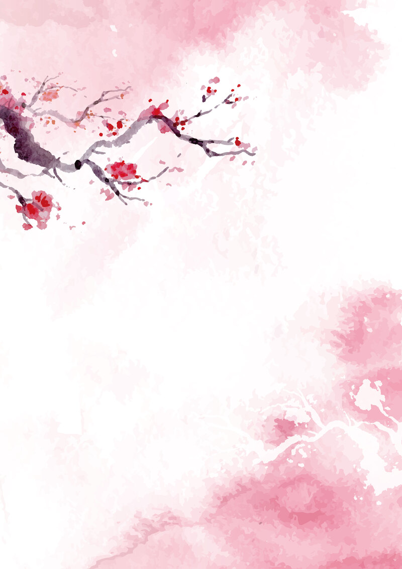 矢量水彩泼墨风景背景图，文艺清新JPG/AI格式，高清素材免费下载