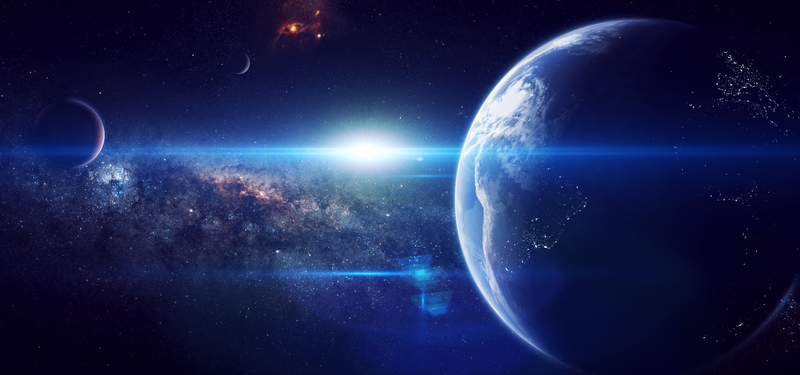 宇宙空间高清JPG图片，文艺清新设计素材，免费下载