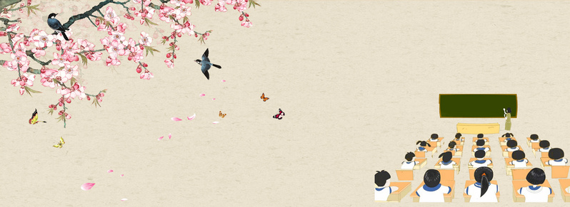 教师节致敬师恩，桃李满天下海报背景，文艺清新设计素材，JPG/PSD高清下载