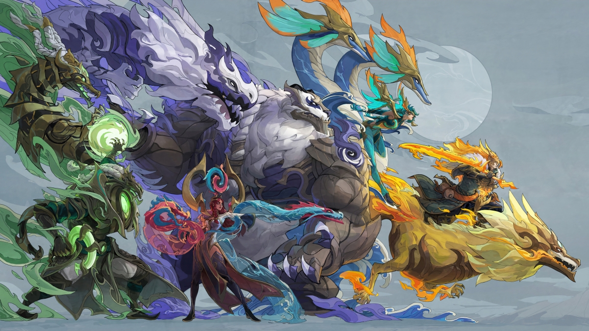 英雄联盟LOL神龙尊者精选集，官方4K超清壁纸，3840x2160游戏美图下载