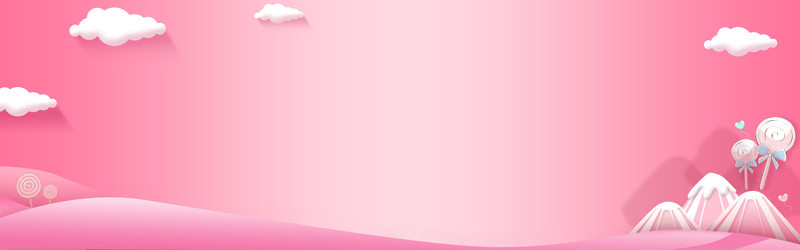 粉色浪漫唯美淘宝电商Banner背景，高清JPG+清新PSD设计素材下载