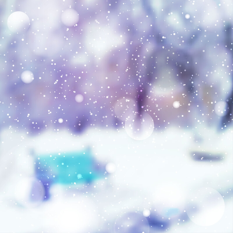 公园雪景朦胧美，高清JPG海报背景，文艺清新AI设计素材下载