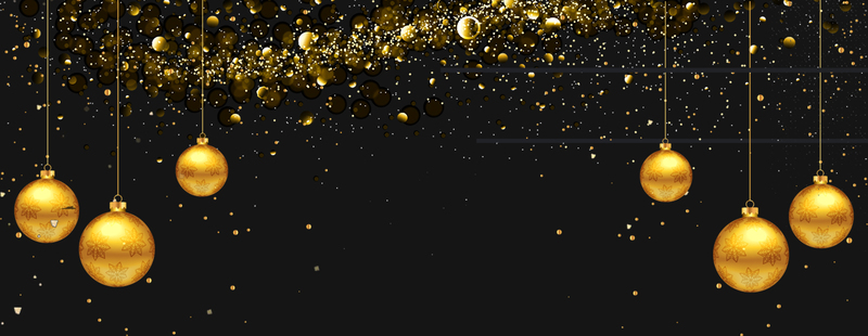 圣诞节黑金星光装饰，高清JPG与文艺清新PSD设计素材下载