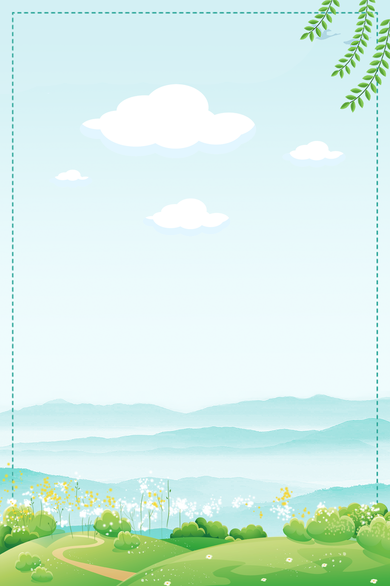 春日清新背景图，高清JPG与文艺PSD素材免费下载