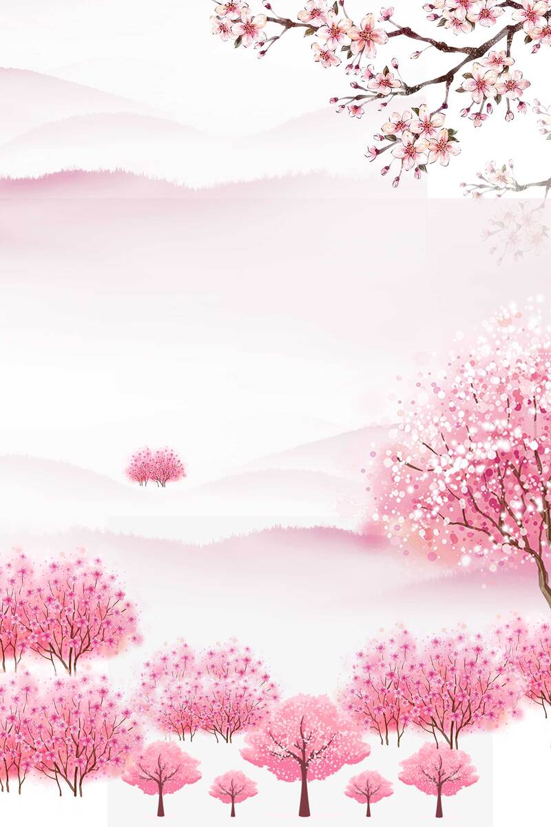 唯美春季樱花盛宴，高清JPG图片与清新PSD设计素材下载