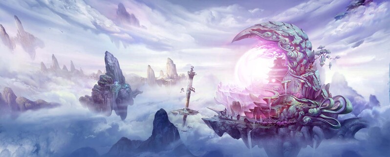 梦幻云端，精选游戏背景Banner装饰，文艺清新JPG图片素材免费下载