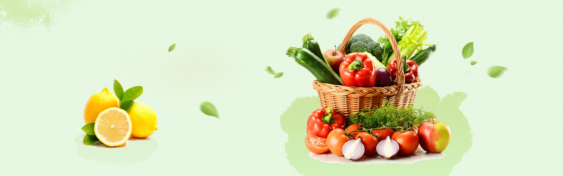 清新水果食品banner，文艺高清JPG与PSD设计素材下载