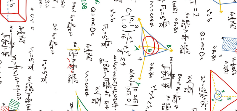 清新数学公式背景JPG图片，文艺高清设计素材，免费下载