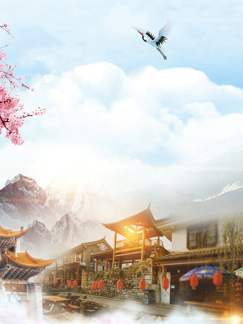 云南景区绝美风光，清新彩云之南JPG/PSD设计素材下载